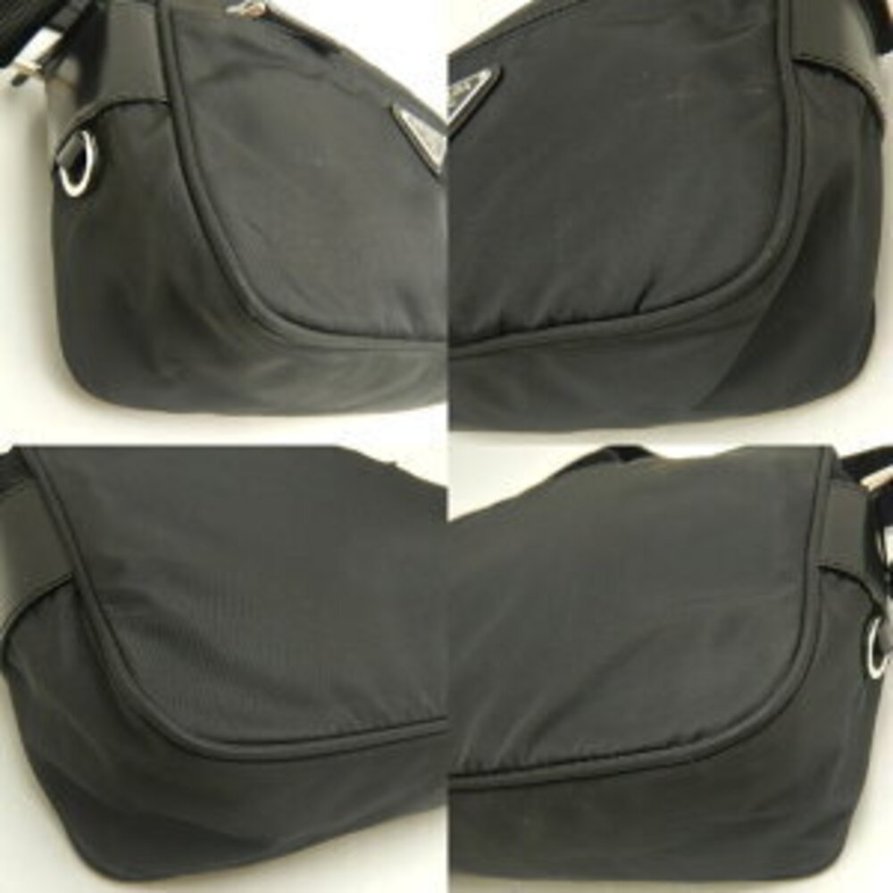 Prada Vela Nylon Shoulder Bag Nero Black - Picture 7 of 10